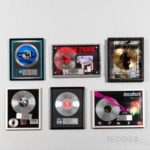 Six RIAA Certified Gold and Platinum Record Sales Awards
