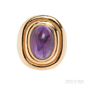 18kt Gold and Amethyst Ring