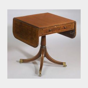 English Regency Inlaid Rosewood Diminutive Sofa Table
