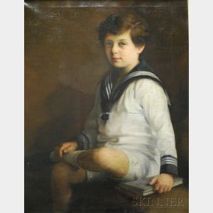 American School, 20th Century Portrait of a Young Lad in a Sailor Suit