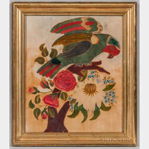 Theorem on Velvet of a Parrot and Flowers