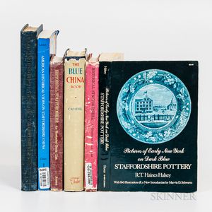 Small Group of Reference Books on Historical Blue Staffordshire