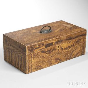 Paint-decorated Pine Document Box