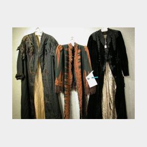 Three Victorian Embroidered and Embellished Coats and Capes