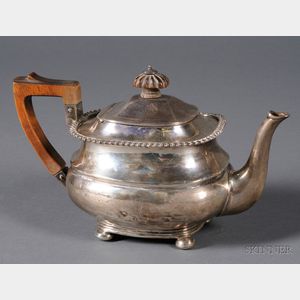 Victorian Tete a Tete Silver Teapot