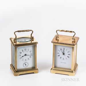 Two Brass Carriage Clocks