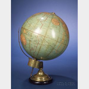 12-inch Globe Timepiece by Johnston