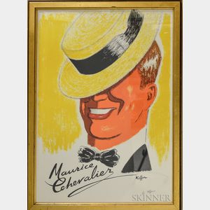 Charles Kiffer (French, 1902-1992) Two French Singers: Maurice Chevalier