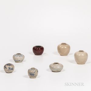 Seven Ceramic Jarlets