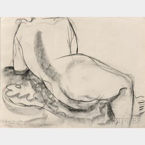 Anthony Caro (American, 1924-2013) Reclining Nude