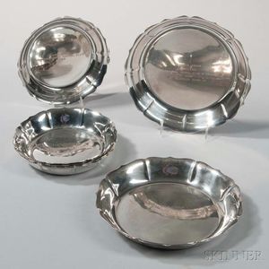Eight Worden-Munnis Co. Sterling Silver Trophy Dishes
