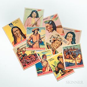Seventy-nine Goudey 'Indian Gum' Non-sport Trading Cards