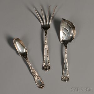 Three Tiffany & Co. Sterling Silver Flatware Serving Items