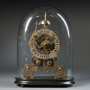English Quarter-striking Skeleton Clock