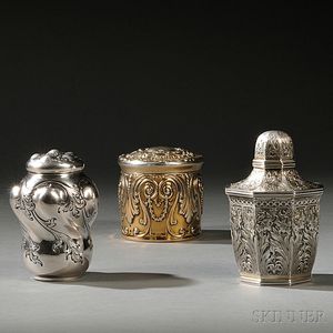 Three American Sterling Silver Boxes