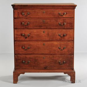 Maple Five-drawer Tall Chest
