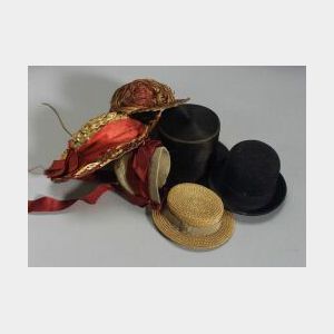 Seven Doll Hats
