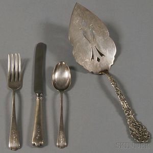 Four Pieces of Sterling Silver Flatware