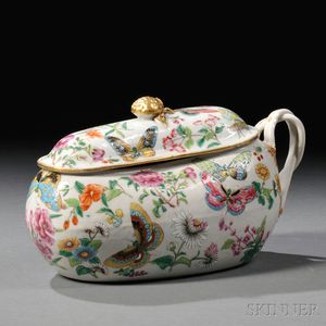 Chinese Export Porcelain Covered Chamber Pot