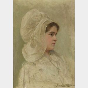 Jean Paul Selinger (American, 1850-1909) Head of a Dutch Girl