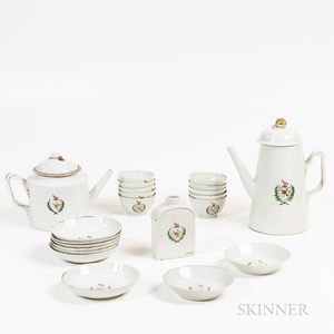 Group of Chinese Export Armorial Porcelain Tableware