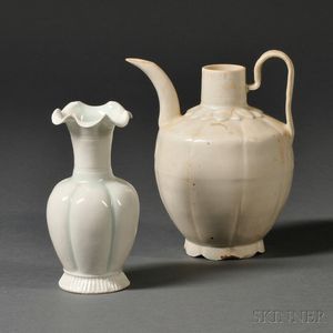Two Qingbai Ware Items