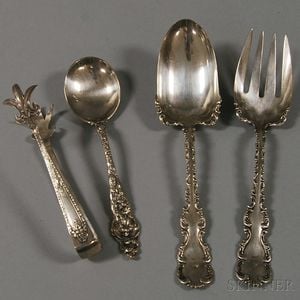 Four American Sterling Silver Flatware Items