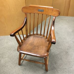 Mahogany Chair from the Director's Room of the Boston & Lowell Railroad