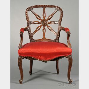 George III-style Spider-back Armchair