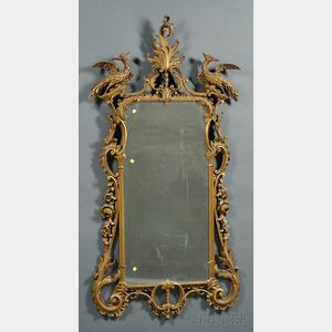 Chinese Chippendale-style Giltwood Mirror
