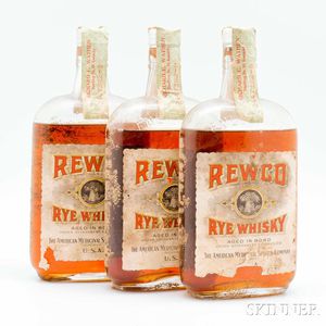 Rewco Rye Whiskey 15 Years Old 1917