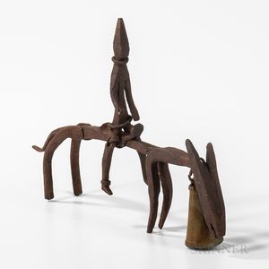 Dogon Metal Equestrian Figure