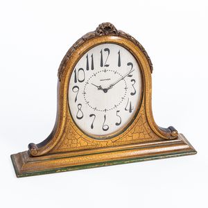 Waltham Paint-decorated Table Clock