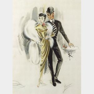 Charles LeMaire (American, 1897-1985) Costume Sketch for There's No Business Like Show Business