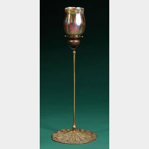 Tiffany Studios Candlestick with Shade