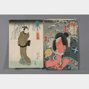 Ten Japanese Woodblock Prints
