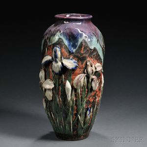 Tall Sumida Ware Vase
