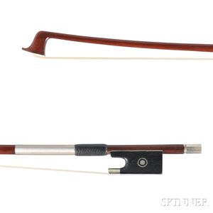 French Nickel-mounted Viola Bow, Morizot Frères