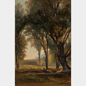 Benjamin Champney (American, 1817-1907) Wooded Pasture