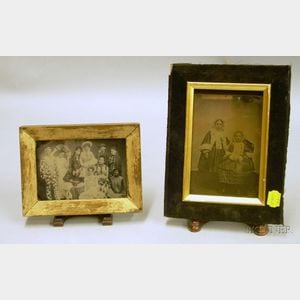 Two Framed Early Portrait Photographs