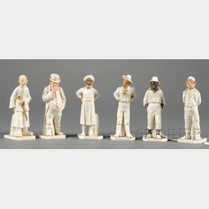 Six Royal Worcester Porcelain Figures