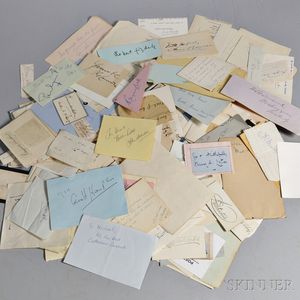Large Collection of Autographs and Notes.