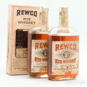 Rewco Rye Whiskey 15 Years Old 1917