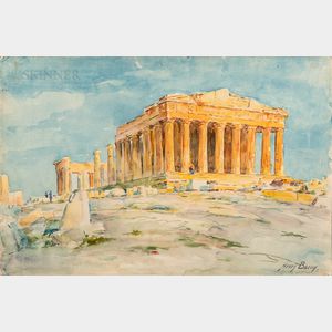 Henry Bacon (American, 1839-1912) The Parthenon