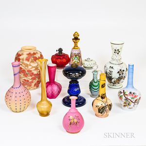Group of Victorian Art Glass