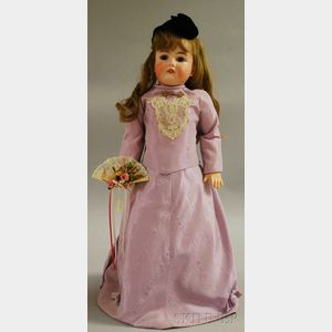 Grace Putnam Bye Lo Baby Doll 17 Antique Bisque Original Body w/Victorian  Gown