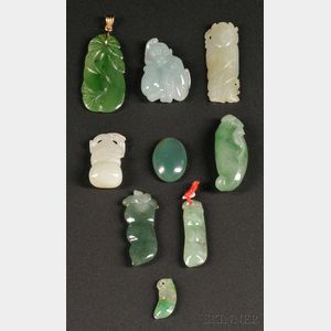 Nine Small Jade Pieces