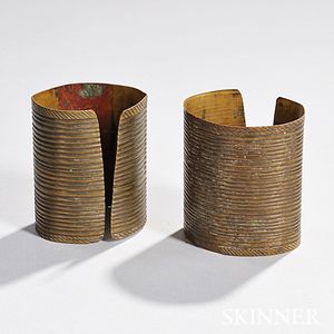Pair of Sioux Brass Armbands
