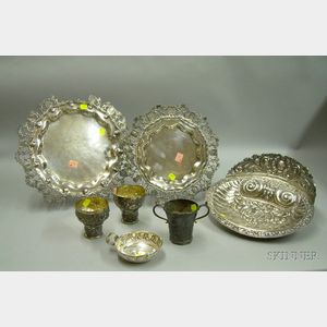 Three South American Silver Table Articles