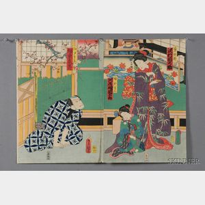 Three Utagawa School Triptychs